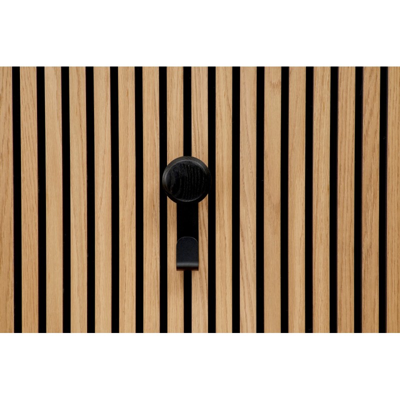 Crochet court avec bouton en bois noir - modèle Small Ter-Hürne