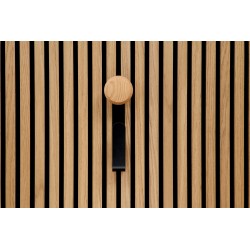 Crochet long avec bouton en bois - modèle Large Ter-Hürne