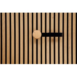 Crochet long avec bouton en bois - modèle Large Ter-Hürne