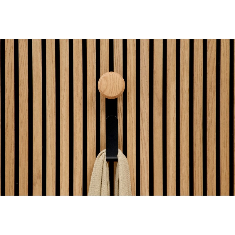 Crochet long avec bouton en bois - modèle Large Ter-Hürne