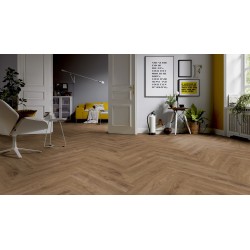 Revêtement STRATIFIÉ IKO "Chêne Lodge sol à Bâtons Rompus" Ter-Hürne