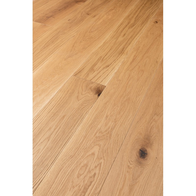 Parquet contrecollé chêne "Naturel brossé vernis mat" CLIC 5G Chêne de l'Est