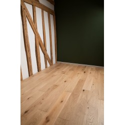 Parquet contrecollé chêne "Aspect bois brut brossé vernis mat" CLIC 5G Chêne de l'Est