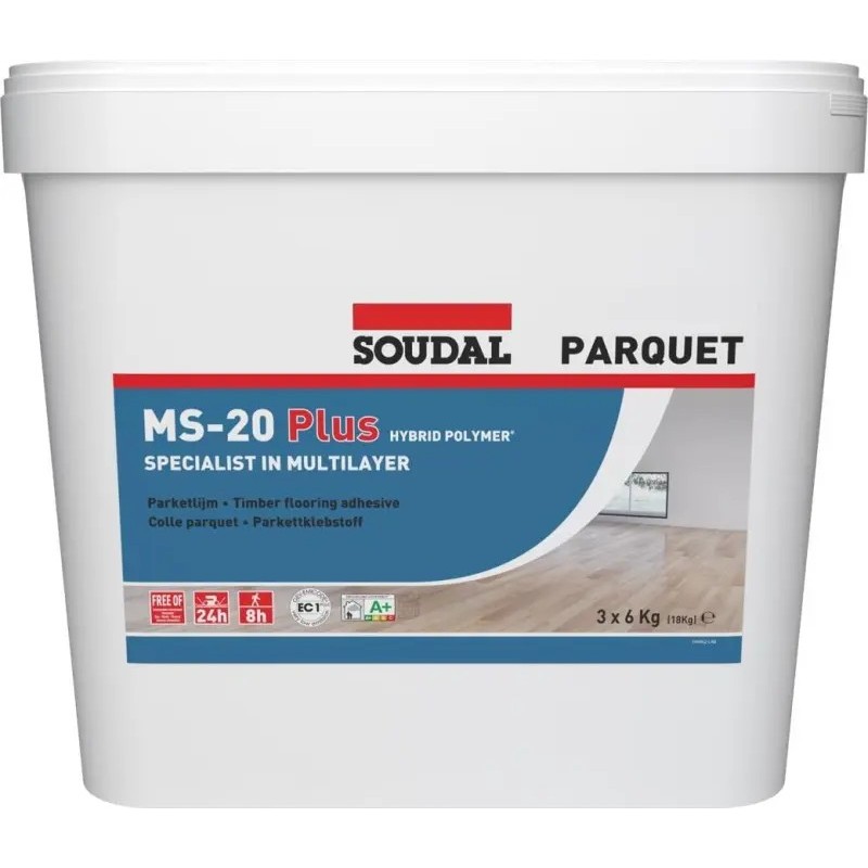 Colle parquet spatulable MS-20 PLUS Soudal