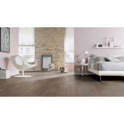 Parquet contrecollé "Chêne Unique Brun Brouillard Lame Large" Ter-Hürne