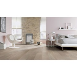 Parquet contrecollé "Chêne Unique Gris Argenté Lame Large" Ter-Hürne