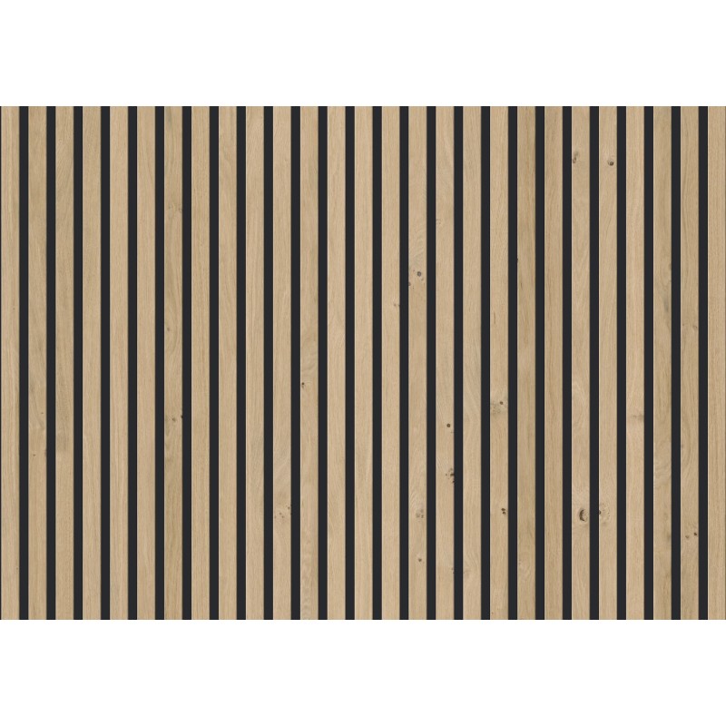 Panneau décoratif "Chêne Sable/Noir mat" Ter-Hürne